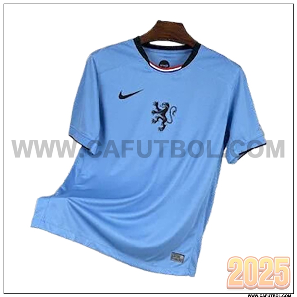 Segunda Camiseta Equipo de Paises Bajos Azul ciel 2025 2026