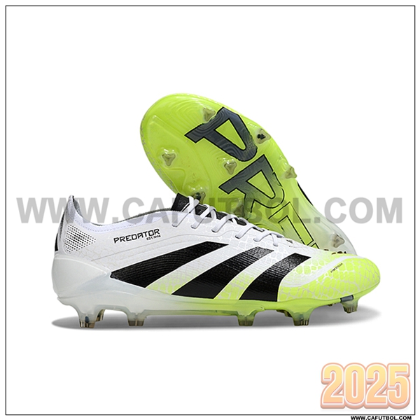 Adidas Botas De Fútbol 25 Predator Elite FG Blanco/Negro/Verde