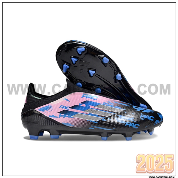 Adidas Botas De Fútbol F50 Elite Laceless FG Rosa/Negro/Azul