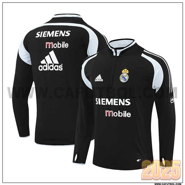 Chandal de Futbol Real Madrid Negro/Gris 2025 2026 -03