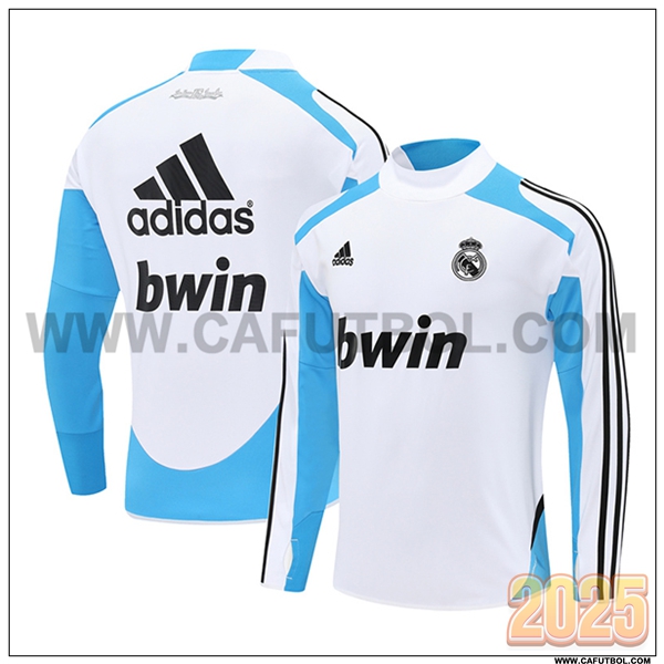 Chandal de Futbol Real Madrid Blanco/Azul/Negro 2025 2026 -02