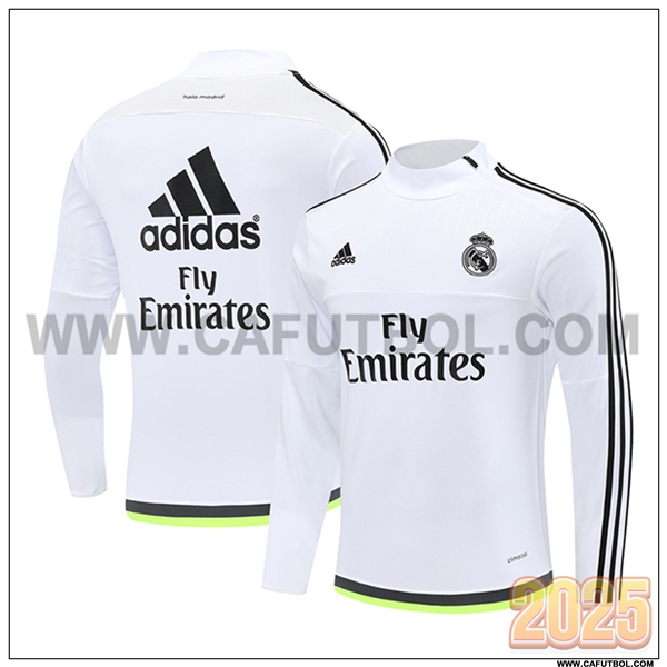 Chandal de Futbol Real Madrid Blanco/Negro/Verde 2025 2026 -02