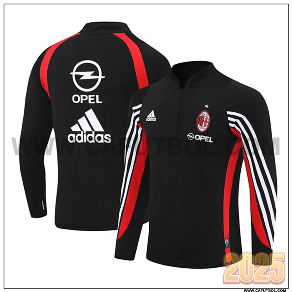 Chandal de Futbol AC Milan Negro/Blanco/Rojo 2025 2026