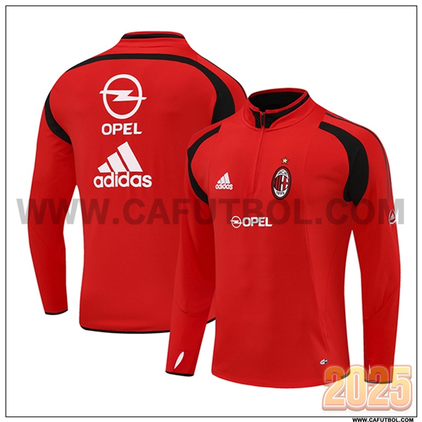 Chandal de Futbol AC Milan Rojo/Negro 2025 2026