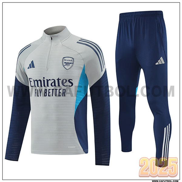 Chandal de Futbol Arsenal Gris/Azul 2025 2026 -02