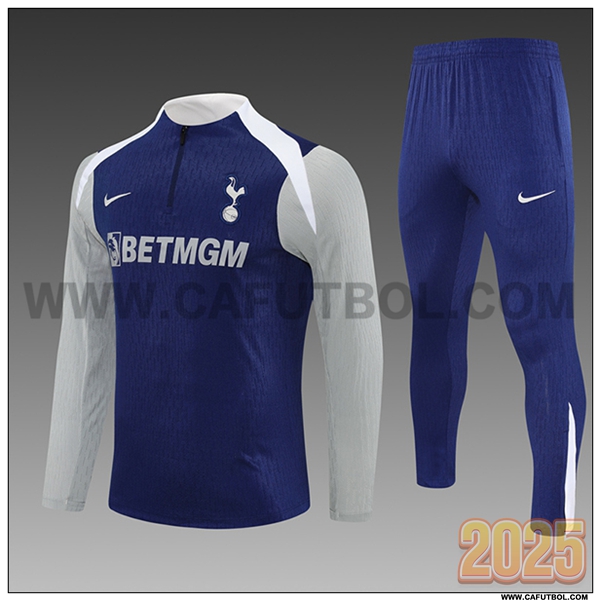 Chandal de Futbol Tottenham Hotspur Ninos Azul/Gris/Blanco 2025 2026