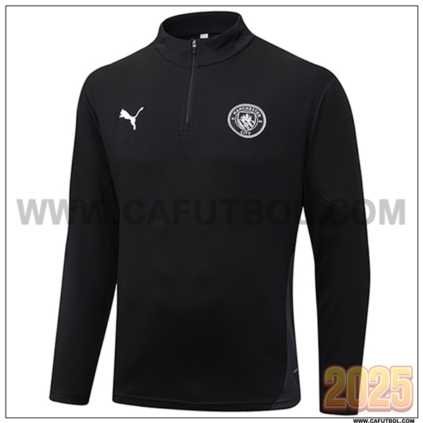 Sudadera Entrenamiento Manchester City Negro 2025 2026