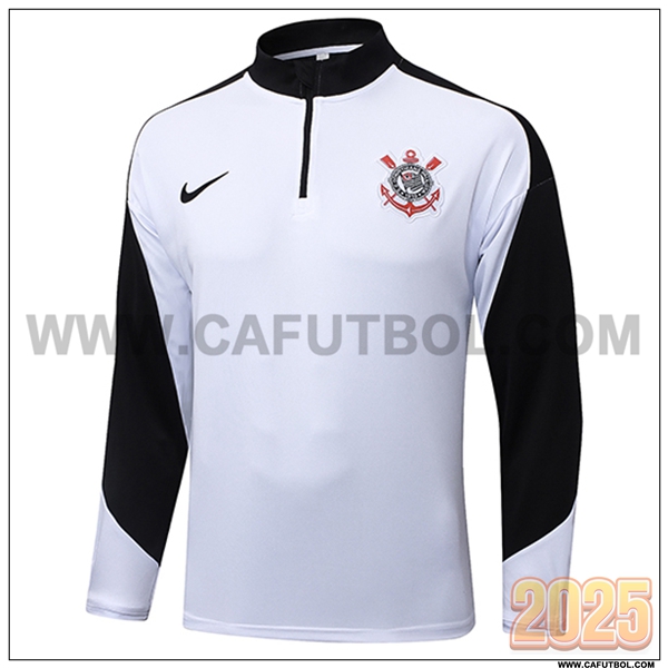 Sudadera Entrenamiento Corinthians Blanco/Negro 2025 2026 -02