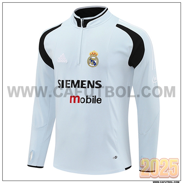 Sudadera Entrenamiento Real Madrid Gris Claro 2025 2026
