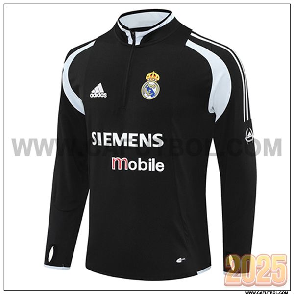 Sudadera Entrenamiento Real Madrid Negro/Gris 2025 2026 -02
