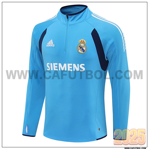 Sudadera Entrenamiento Real Madrid Azul Claro 2025 2026