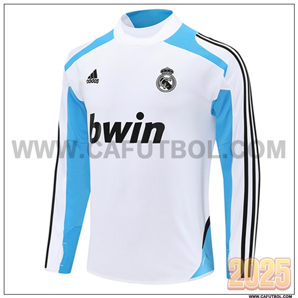 Sudadera Entrenamiento Real Madrid Blanco/Azul/Negro 2025 2026 -02