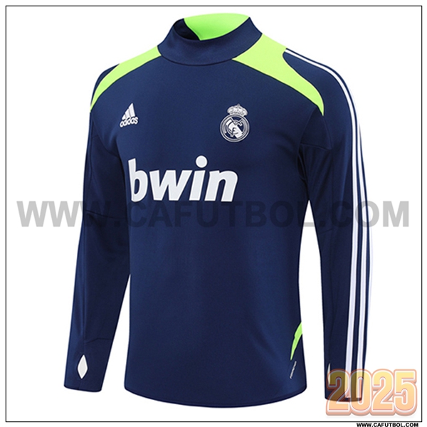 Sudadera Entrenamiento Real Madrid Azul/Verde 2025 2026 -03