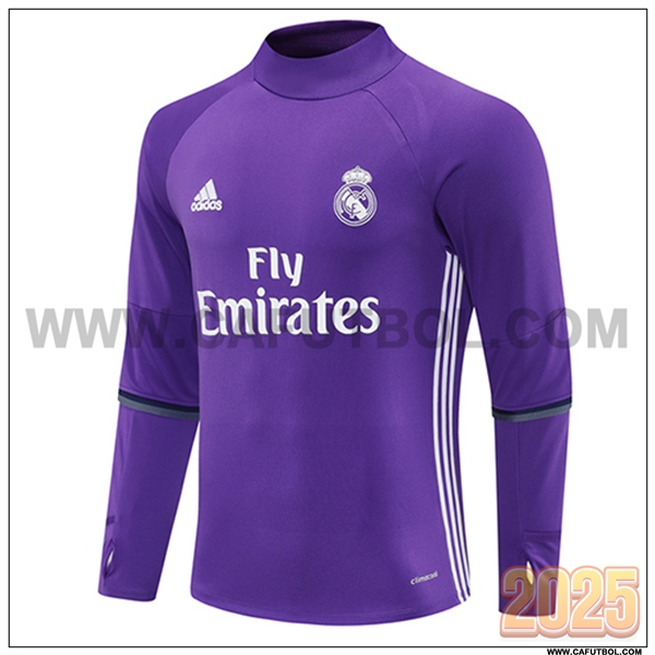 Sudadera Entrenamiento Real Madrid Violeta/Blanco 2025 2026 -02