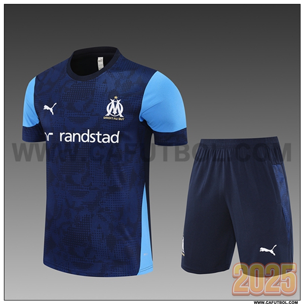 Camiseta Entrenamiento Marsella Ninos azul real 2025 2026 -02