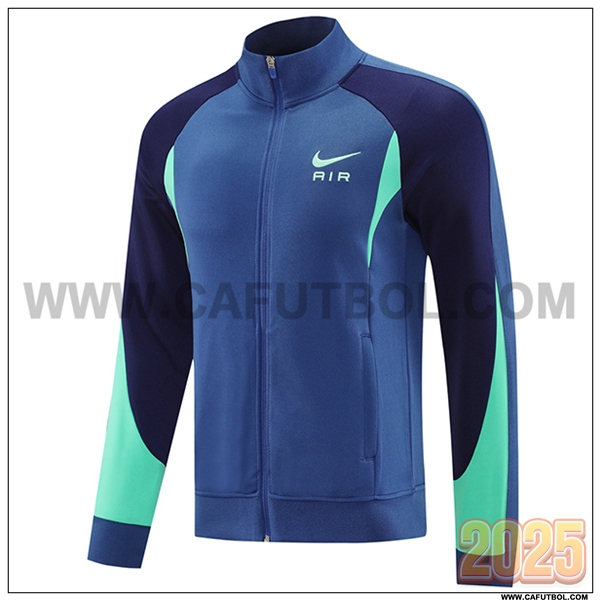 Chaquetas Futbol Nike Azul/Verde 2025 2026 -02