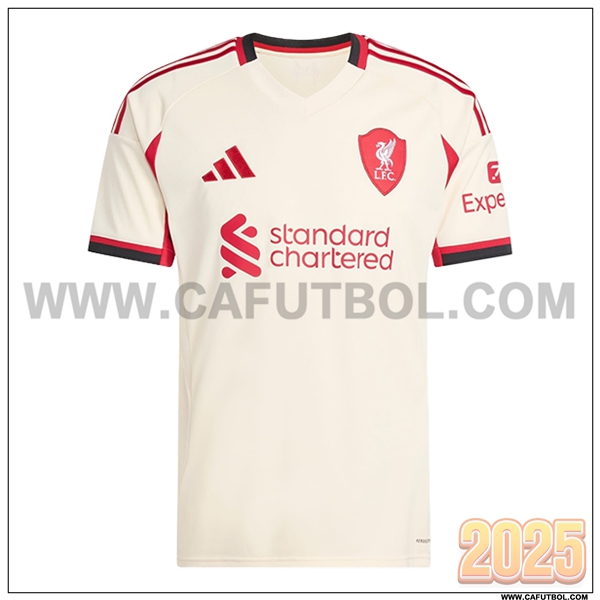 Nuevo Camiseta de FC Liverpool Segunda Blanco 2025 2026