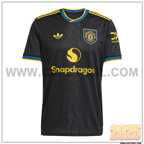Nuevo Camiseta de Manchester United Tercero Negro 2025 2026