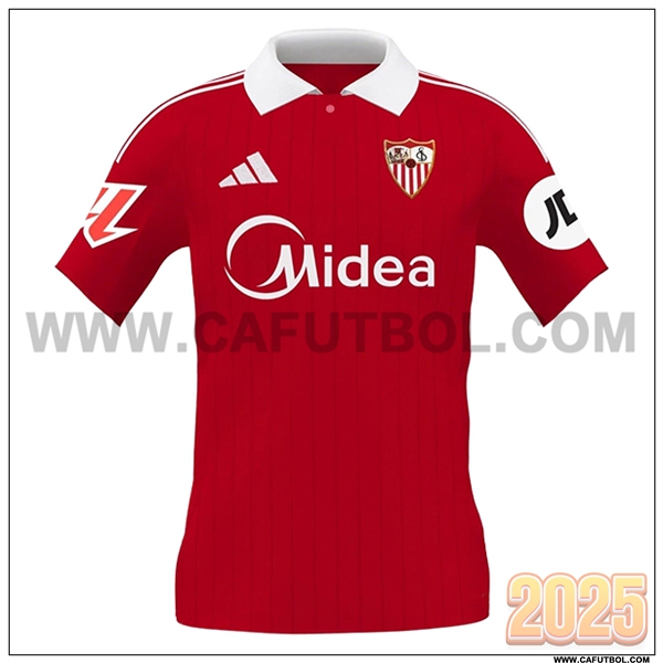 Nuevo Camiseta de Sevilla FC Segunda Rojo 2025 2026