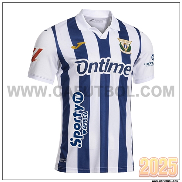 Primera Camiseta Futbol CD Leganes Blanco/Azul 2025 2026