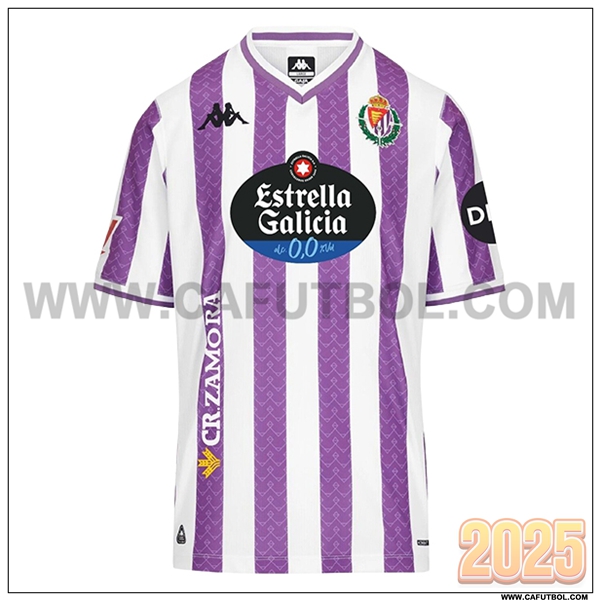 Nuevo Camiseta de Real Valladolid Primera Blanco/Pourpre 2025 2026