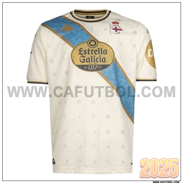 Nuevo Camiseta de Deportivo Tercero Blanco 2025 2026