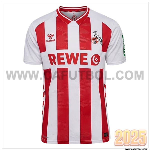 Nuevo Camiseta de FC Koln Primera Blanco/Rojo 2025 2026