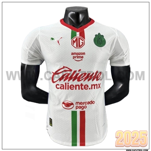 Segunda Camiseta Futbol Chivas Blanco 2025 2026