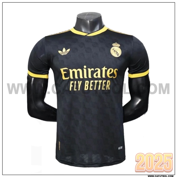 Camiseta Futbol Real Madrid Edicion especial 2025 2026 Negro