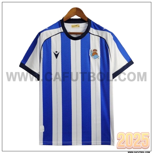 Primera Camiseta Futbol Real Sociedad Azul/Blanco 2025 2026