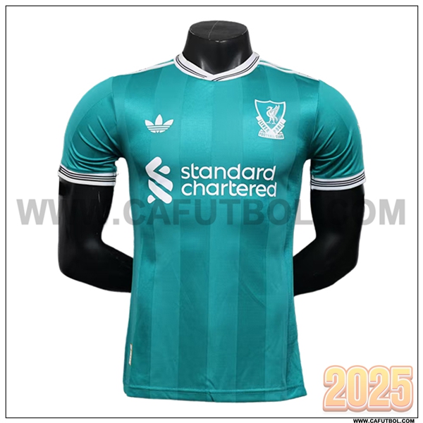 Tercero Camiseta Futbol FC Liverpool Verde 2025 2026