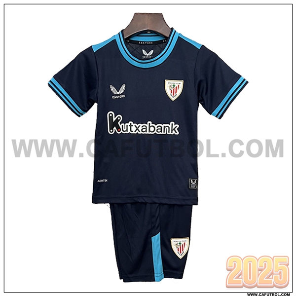 Nuevo Camiseta de Athletic Bilbao Segunda Ninos 2025 2026 Negro