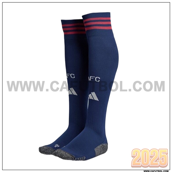 Segunda Calcetines Futbol FC Arsenal Azul Real 2025 2026