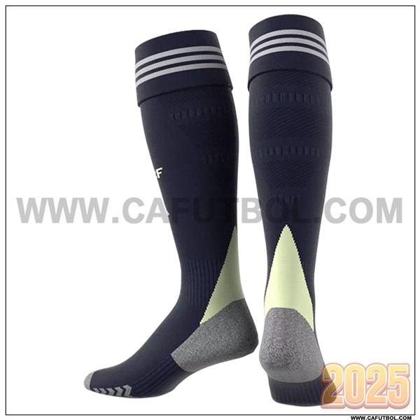 Segunda Calcetines Futbol Real Madrid Negro 2025 2026