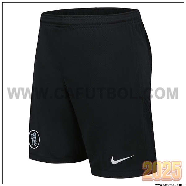 Tercero Pantalones Cortos FC Chelsea Negro 2025 2026