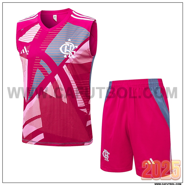 Camiseta Entrenamiento sin mangas Flamengo Rosa/Gris 2025 2026