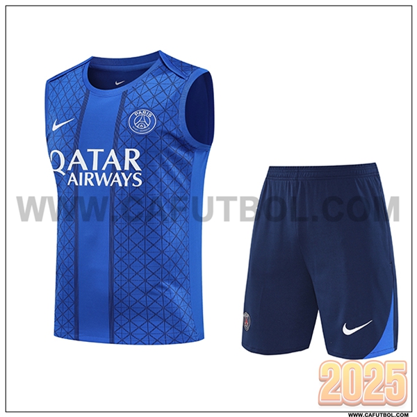 Camiseta Entrenamiento sin mangas PSG Azul 2025 2026
