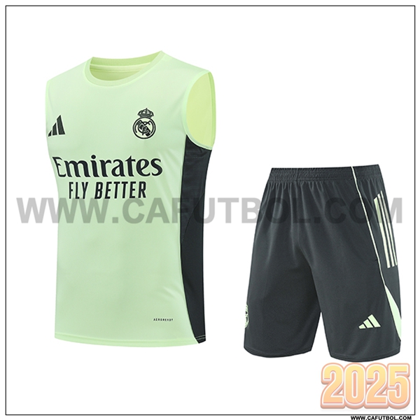 Camiseta Entrenamiento sin mangas Real Madrid Verde/Negro 2025 2026