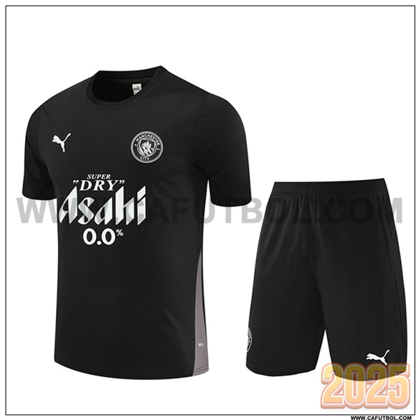 Camiseta Entrenamiento Manchester City Negro 2025 2026