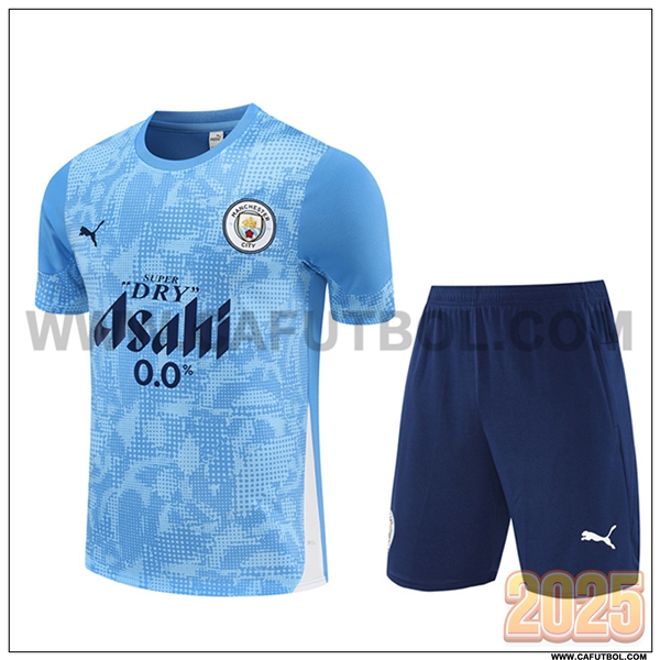 Camiseta Entrenamiento Manchester City Azul 2025 2026 -03