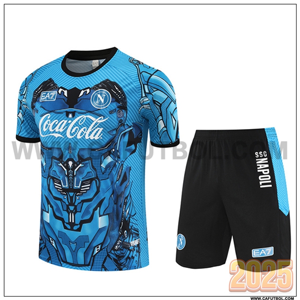 Camiseta Entrenamiento SSC Napoli Azul/Negro 2025 2026
