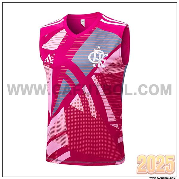 Chalecos De Futbol Flamengo Rosa/Gris 2025 2026
