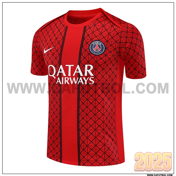 Camiseta Entrenamiento PSG Rojo 2025 2026 -02