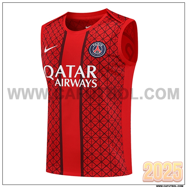 Chalecos De Futbol PSG Rojo 2025 2026
