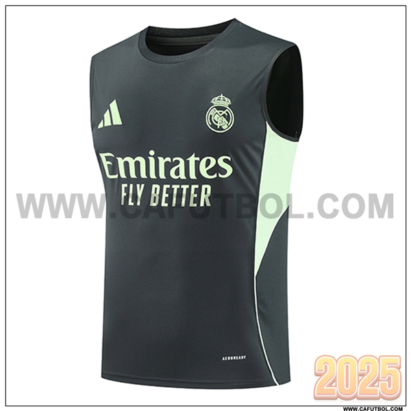 Chalecos De Futbol Real Madrid Negro/Verde 2025 2026 -02