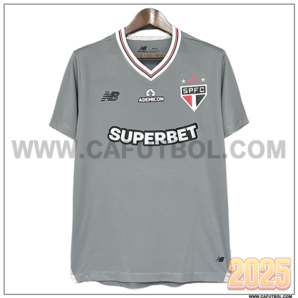Camiseta Entrenamiento Sao Paulo FC Gris 2025 2026 -03