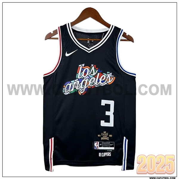 Camisetas De Futbol Los Angeles Clippers (PAUL #3) 2025/26 Negro