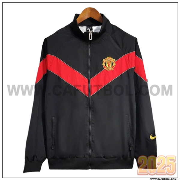 Rompevientos Manchester United Negro/Rojo 2025 2026