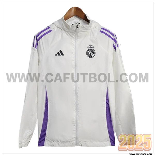 Rompevientos Real Madrid Blanco/Violeta 2025 2026