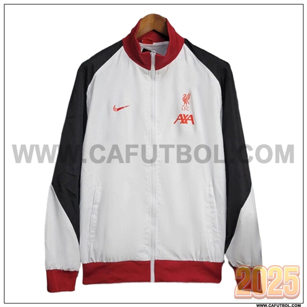 Rompevientos FC Liverpool Blanco/Negro/Rojo 2025 2026